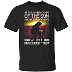 At The Going Down Of The Sun, Black, Unisex T-Shirt