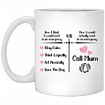 Call Mom mug, White, 11 oz. White Mug