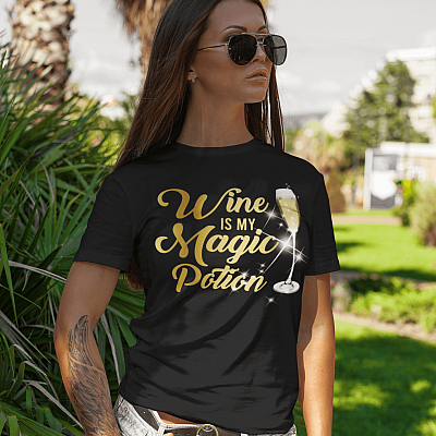 Alternative view of Wine Is A Magic Potion T-Shirt