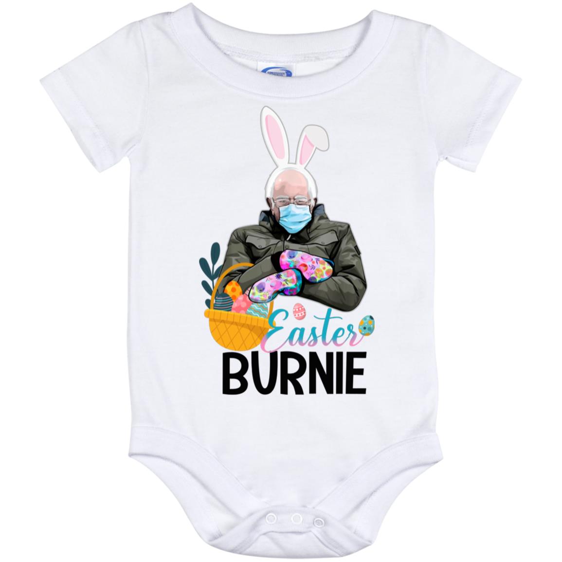 Snuggle Bernie baby, White, Baby Onesie - 12 Month