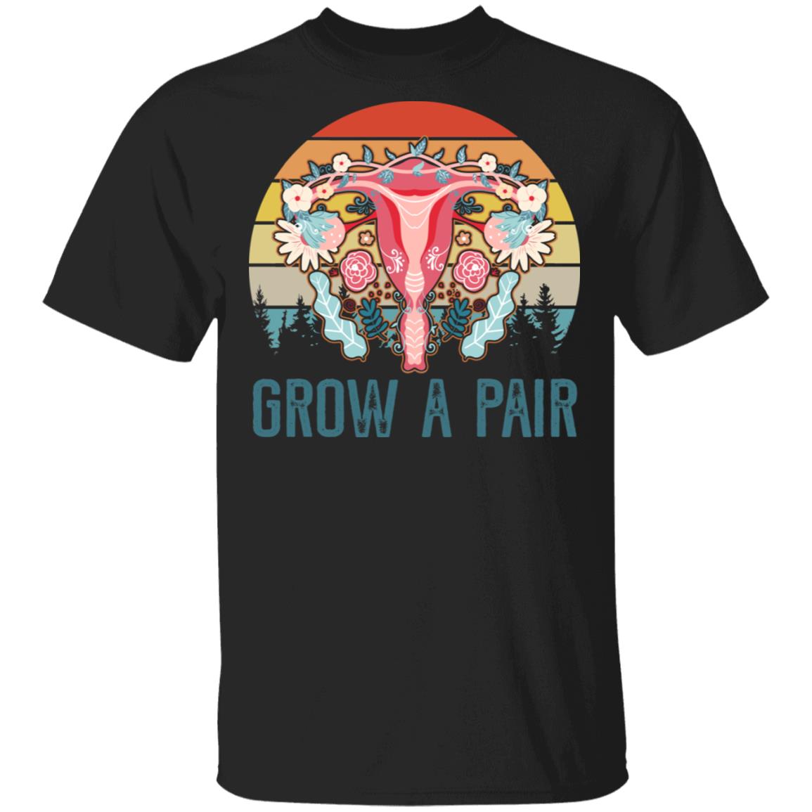 Grow A Pair Vintage T-Shirt, Black, Unisex T-Shirt