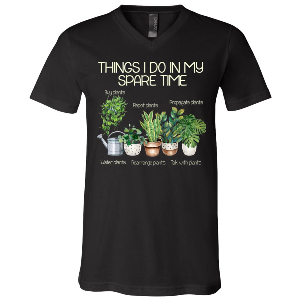 things to do tee, Black, V-Neck T-Shirt