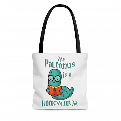My Patronus Is A Bookworm All Over Print Tote Bag - Shoulder Bag - Book Lover Gift - Reading Lover Gift