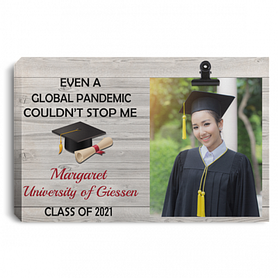 Personalized Photo Even A Global Pandemic Couldn't Stop Me Gallery Wrapped Framed Canvas Prints - Unframed Poster, White, 0.75'' Framed Canvas