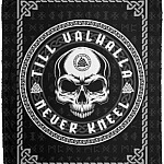 Till Valhalla Never, White, Cozy Plush Fleece Blanket - 50x60 Till Valhalla Never, White, Cozy Plush Fleece Blanket - 50x60