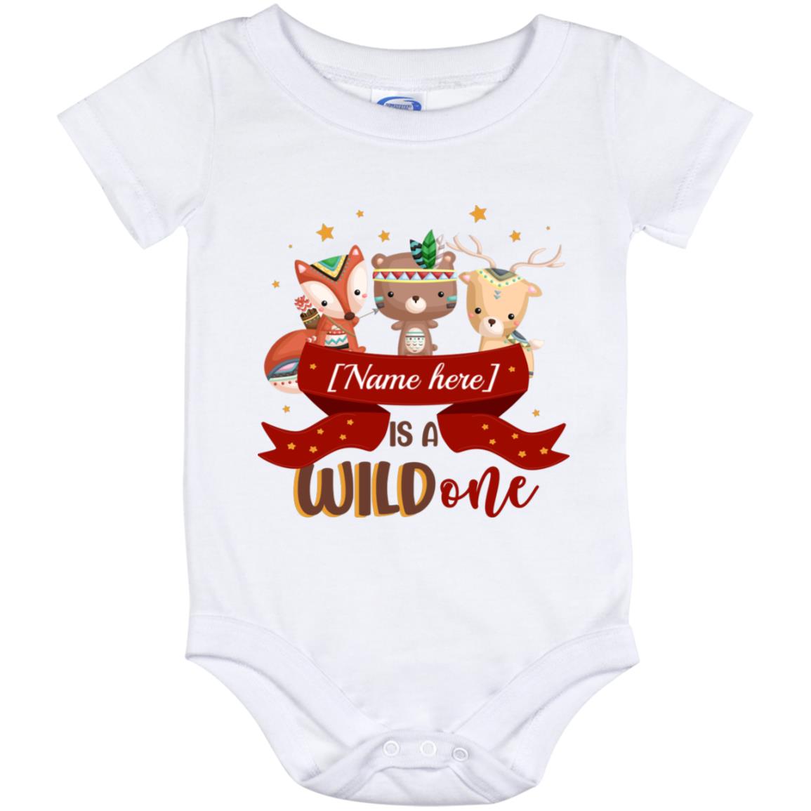 Wlidone Onesie, White, Baby Onesie - 12 Month