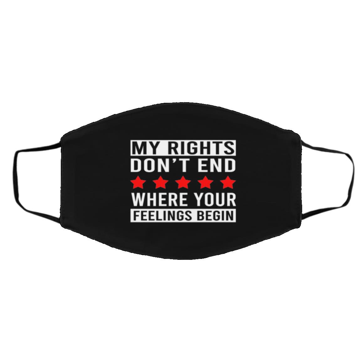 Rights Mask, Black, Cloth Face Cover – Medium/Large Rights Mask, Black, Cloth Face Cover – Medium/Large