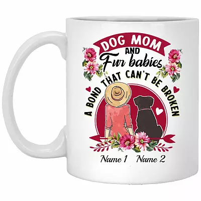 Personalized Dog, White, 11 oz. White Mug