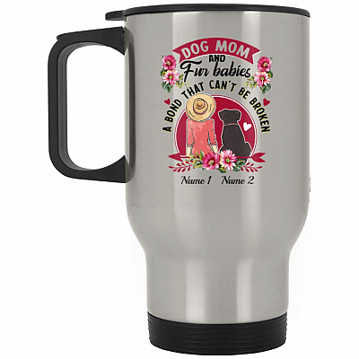 14 oz. Silver Travel Mug