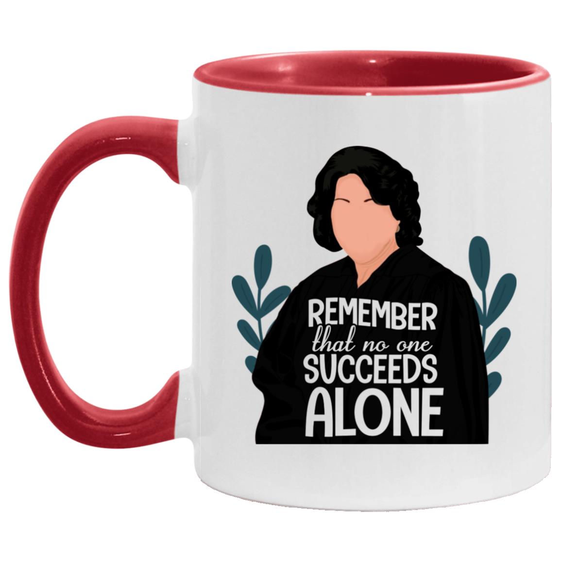 Sonia Sotomayor Accent Mug, White/Red, 11 oz. Accent Mug Sonia Sotomayor Accent Mug, White/Red, 11 oz. Accent Mug