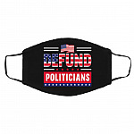 Defund mask, Black, Cloth Face Cover – Medium/Large