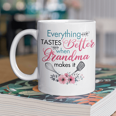Alternative view of Grandma Makes It Ceramic Coffee Mug - Water Bottle - Color Changing Mug