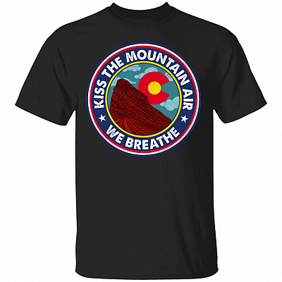 Kiss the Mountain Air We Breathe Red Rocks Amphitheatre T-Shirt, Black, Unisex T-Shirt