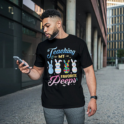 Alternative view of Teaching My Favorite Peep Autism T-Shirt