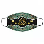 Cross Mask, White, Cloth Face Cover – Medium/Large