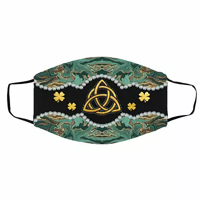 Cross Mask, White, Cloth Face Cover – Medium/Large