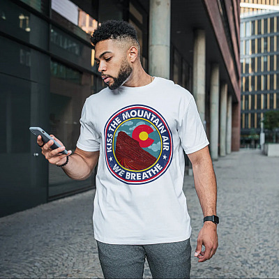 Alternative view of Kiss The Air We Breathe Red Rocks Amphitheatre T-Shirt