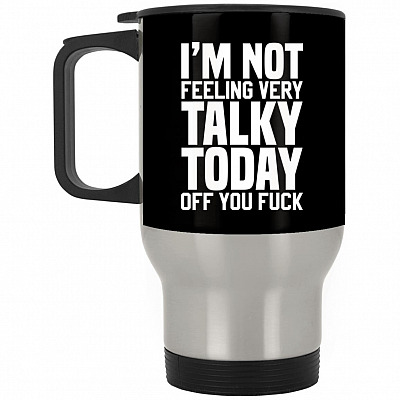 14 oz. Silver Travel Mug