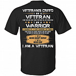 Veteran's Creed, Black, Unisex T-Shirt