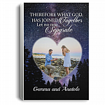 Personalized Photo Therefore What God Has Joined Together Framed Canvas Prints-Unframed Poster-Decor Wall Art, White, 0.75'' Framed Canvas