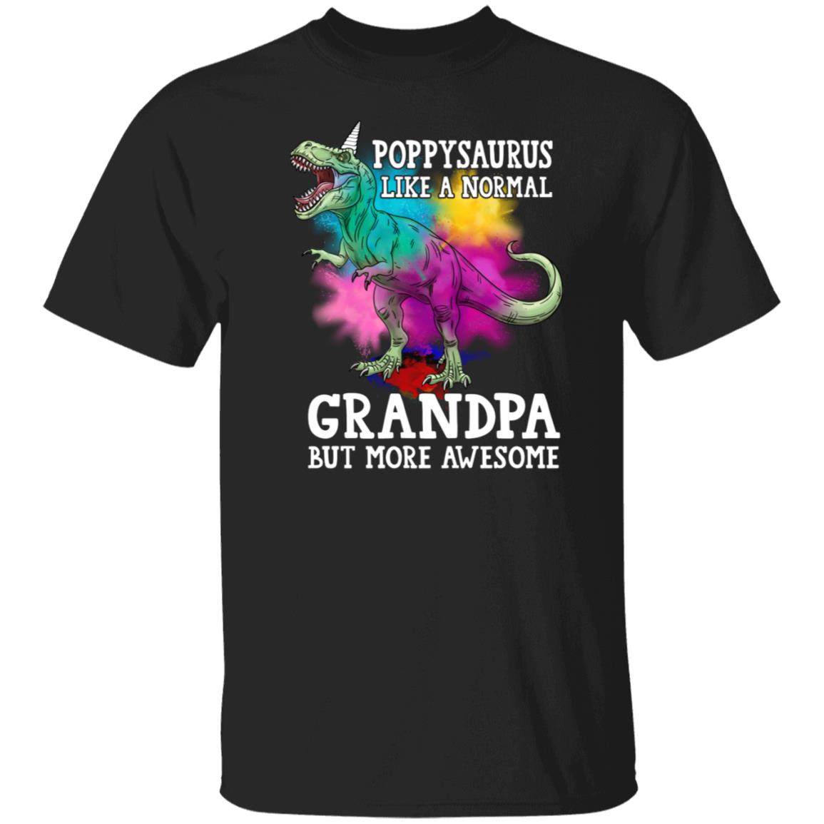 Poppysaurus Shirt, Black, Unisex T-Shirt
