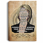 Hillary Clinton Never Doubt About That You Are Valuable - Influential Women History Month Framed Canvas Prints - Unframed Poster, White, 0.75'' Framed Canvas