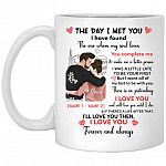 Personalized The Day I Met YMug, White, 11 oz. White Mug