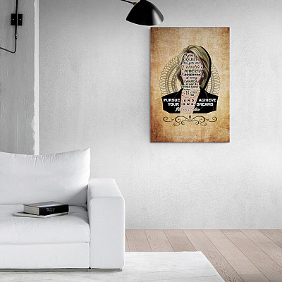 Alternative view of Hillary Clinton Never Doubt About That You Are Valuable - Influential Women History Month Framed Canvas