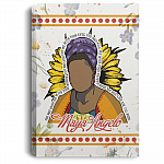 Maya Angelou Still I Rise Framed Canvas Prints - Phenomenal Women Feminist Unframed Poster, White, 0.75'' Framed Canvas