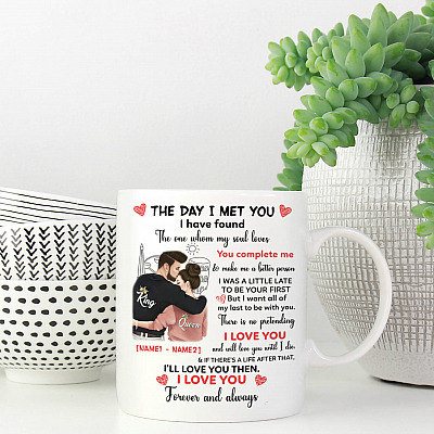 Alternative view of Personalized The Day I Met You I Have Found the One Whom My Soul Loves Valentines Gifts Ceramic Coffee Mug