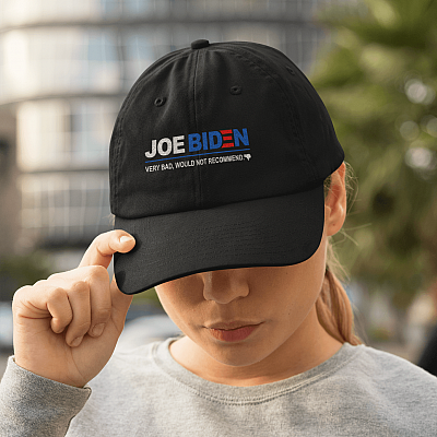 Alternative view of Joe Biden 1 Star Review Very Bad Would Not Recommend Twill Cap - High-Profile Snapback Hat - Trucker Hat