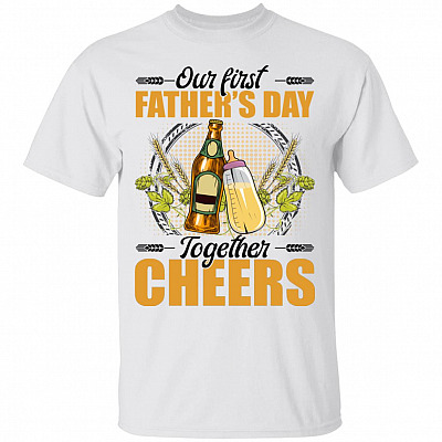dad cheer, White, Unisex T-Shirt