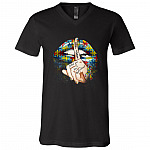 Don't Judge What You Don't Understand, Black, V-Neck T-Shirt