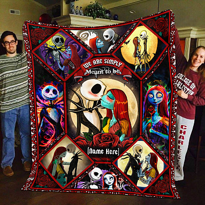 Alternative view of Personalized Nightmare Couple You and Me We Got This We Are Simply Meant to Be Blanket