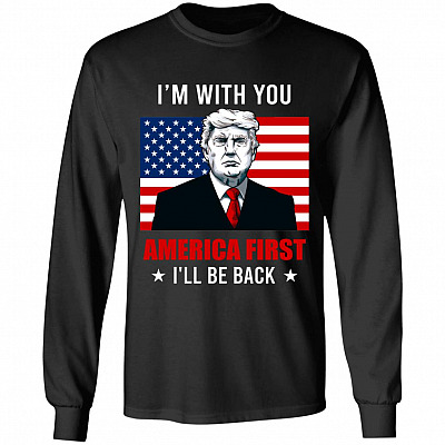 trump hoodie, Black, Long Sleeve