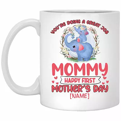 Personalized Happy mug, White, 11 oz. White Mug