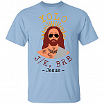 Funny Jesus Easter YO-LO, Light Blue, Unisex T-Shirt