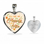 You Are My Happily Ever After Heart Pendant Necklace - Heart Luxury Necklace (Silver)
