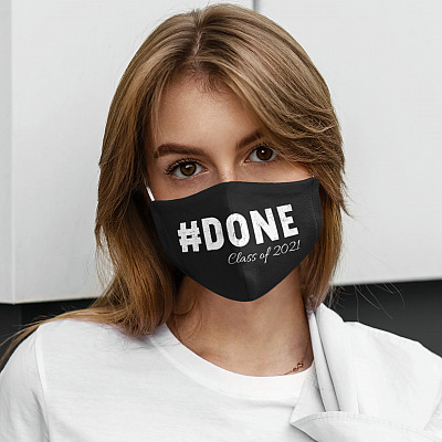 Alternative view of Done Class Of 2021 Washable Reusable Custom - Printed Cloth Face Mask Cover
