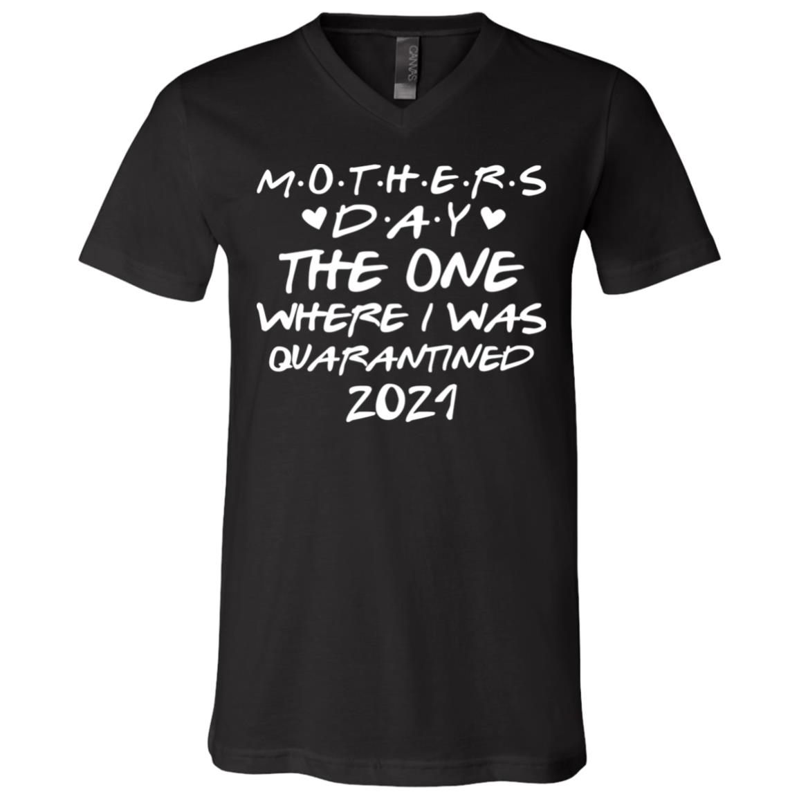 Mother's Day 2021, Black, V-Neck T-Shirt