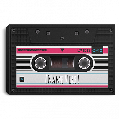 Personalized Family Mixtape Wrapped Framed Canvas Prints - Unframed Poster - Custom Family Canvas, White, 0.75'' Framed Canvas