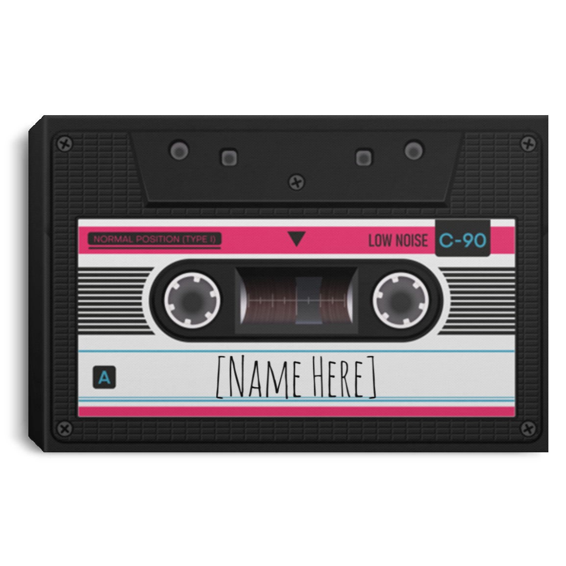 Personalized Family Mixtape Wrapped Framed Canvas Prints - Unframed Poster - Custom Family Canvas, White, 0.75'' Framed Canvas