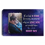 Personalized Photo If We Had A Star Gallery Wrapped Framed Canvas Prints - Unframed Poster - Home Wall Art, White, 0.75'' Framed Canvas Personalized Photo If We Had A Star Gallery Wrapped Framed Canvas Prints - Unframed Poster - Home Wall Art, White, 0.75'' Framed Canvas