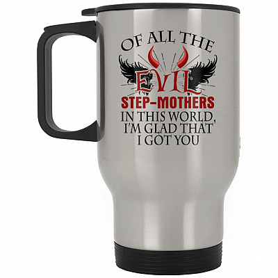 14 oz. Silver Travel Mug