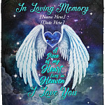Personalized In Loving Memory, White, Cozy Plush Fleece Blanket - 50x60