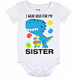 Wear Blue SISTER, White, Baby Onesie - 12 Month