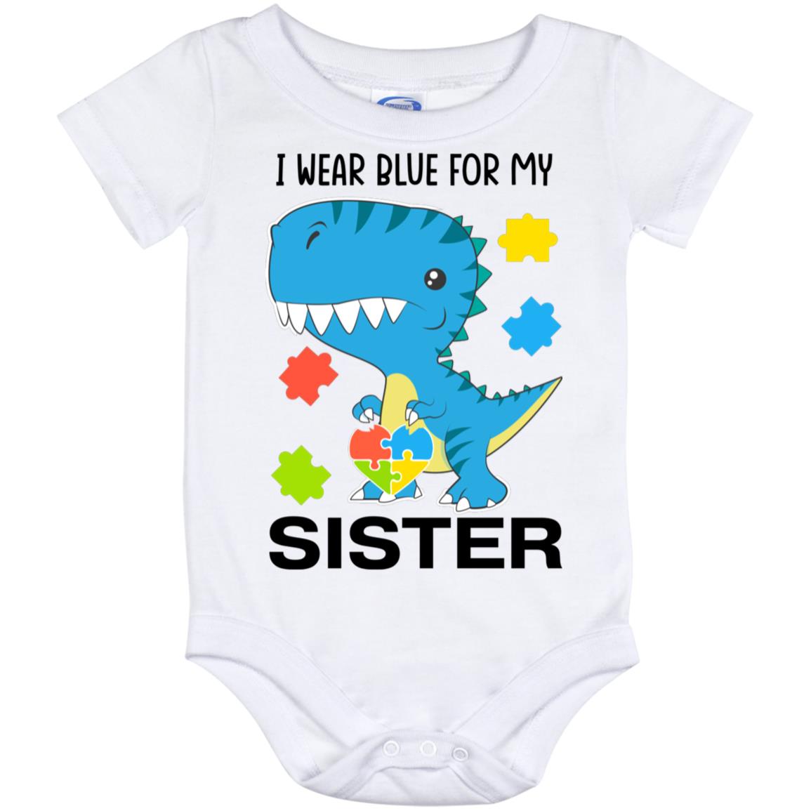 Wear Blue SISTER, White, Baby Onesie - 12 Month
