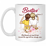 Personalized to My Bestie the Very Best Are Already Mine - Gift for Best Friends Ceramic Coffee Mug - Travel Mug, White, 11 oz. White Mug