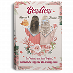 Personalized to My Bestie the Very Best Are Already Mine - Gift for Best Friends Framed Canvas Prints - Unframed Poster, White, 0.75'' Framed Canvas