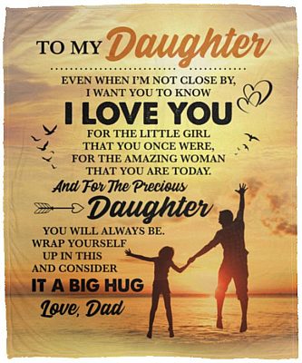 From Dad to blanket, White, Cozy Plush Fleece Blanket - 50x60